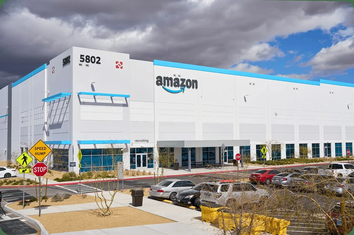 Amazon last-mile distribution facility, a net-leased industrial asset type